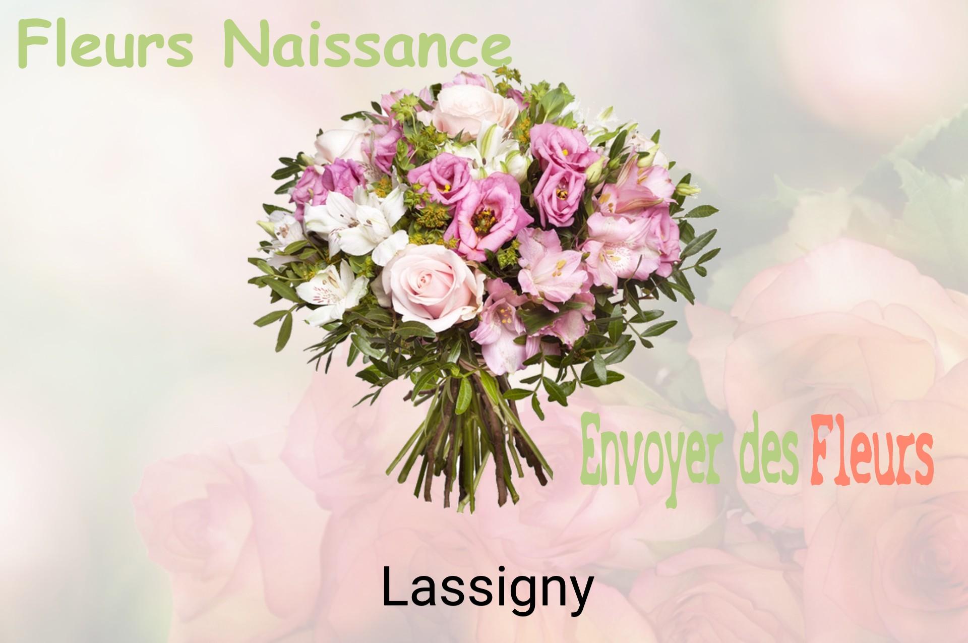 Bouquet de fleurs de naissance livré à Lassigny